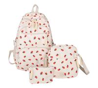 Generisch Strawberry Backpack, Preschool Backpack, 17.72 Inches Lightweight Knapsack with Pen Purse, Shoulder Pouch for Outdoor Trips Camping Kindergarten Daily Commute, Students