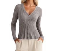 Generisch Strickjacken Für Damen Sommer Strickjacke Gelb Pink Baumwolle Cardigan Grüne Schwarze Dünne Leichter Bunt Elegant Beige Dunkelblau Trachtenstrickjacke Kurz Leichte