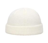 Generisch Strickmütze Seebär Dockermütze Seemannsmütze Kurz Und Flach Trawler Beanie Fisherman Mütze Short Matrosen Wintermütze Für Herren Damen Unisex Retro Winter Hat Blickdicht Wollmütze Rollmütze