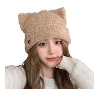 Generisch Strickmützen Damen Mütze Winter Warm Wintermütze Winddicht Beanie Bequem Damenmützen Passform Bommelmütze Stretch Helmmütze Outdoor Pudelmütze Für Winterstadtbummel