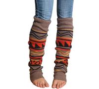 Generisch stulpen damen braun, Stulpen Damen Bunt Dicke Wadenwärmer Schlittschuhe Y2k Strick Stulpensocken Kuschel Weich Warm Legwarmers Plüschsocken Schlafsocken