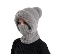 Generisch Sturmhaube Motorrad Balaclava Herren Strickmützen Kapuzenschal Ski Mask WinterMütze Herren Mit Ohrenklappen Mütze Fahrradhelm 3-in-1-Mütze Gesichtsmaske und Schal Schlauchschal Damen Schal