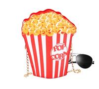 Generisch Stylish Cross Body - Portable Handbag for Casual Outings | Pu Construction with Lightweight Novelty Design, Hamburger Chip Popcorn Purse, Shoulder Bag Accessory, Travel Weekender Overnight