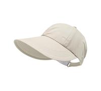 Generisch Sun Hat - Polyester Fiber | Quick-Drying Wide Brim UV Protection Cap with Ponytail Opening | Open Top Sun Hat for Hiking Gardening Beach and Travel for Breathable Coverage