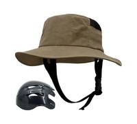 Generisch Surf Helmet Hat | Head Protection Wide Brim Windproof Adjustable | Fashion Riding Sun Hat for Adult Bicycle Fishing Hiking