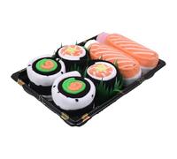 Generisch Sushi Socken 5er Pack - Lustige Baumwollsocken mit Food-Motiven für Männer & Frauen | Witziges Geschenk für Weihnachten, Secret Santa oder als Büro-Gag | Einheitsgröße, Waschbar