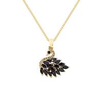 Generisch Swan Necklace - Titanium Steel 40+5cm | Swan Pendant, Animal Bird Necklace | Adjustable Elegant Dazzling Necklaces For Women Mother Wife Gift Jewelry Use