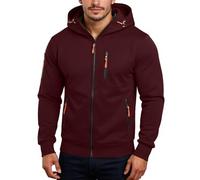 Generisch Sweatjacke Herren Hoodies für Männer Kapuze Zipper Hoodie Fleecejacke Militär Ausrüstung Fleecepullover Gym Kleidung mit Zip Regenjacke Leicht Bekleidung Lederjacke Lässig Uv Shirt Radjacke