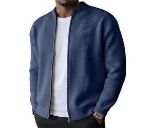 Generisch Sweatjacke Herren Sommer Leichte Fliegerjacke Dünne Jacke Collegejacke Blouson Jacke Freizeit Vier Jahreszeiten Bomberjacke Mit Reißverschlusstaschen Leichte Dünne Lässige Jacket Navy XXL