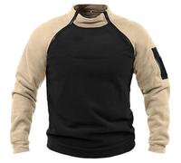 Generisch Sweatshirts FüR Herren Fleecepullover Herren Outdoor Tactical Sweatshirt Warme Combat Fleece Langarmshirt Winter MilitäR Pulli Leichte Sweater Tops Business Pullover