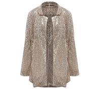 Generisch Tages Angebote Von Heute, Tages Deal, Blazerdamen Elegant Damen Strickjacke Lässig Glitzernde Pailletten Lange Ärmel Vorne Offen Für Arbeit Büro Anzug Schwarze Mäntel Damen, Sale Angebote
