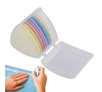 Generisch Tailors Chalk - Fabric Erasable Marking Tool, Triangle Shape Multi, Quilting Supplies for Professional Designers, Dressmakers, Sewing Accessories, Pattern Crafting White Blue Color