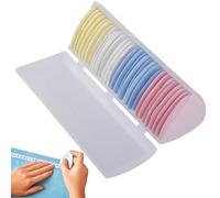 Generisch Tailors Chalk - Fabric Erasable Marking Tool, Triangle Shape Multi, Quilting Supplies for Professional Designers, Dressmakers, Sewing Accessories, Pattern Crafting White Blue Color