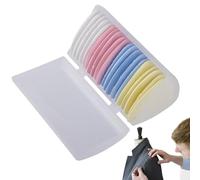 Generisch Tailors Chalk - Fabric Erasable Marking Tool, Triangle Shape Multi, Quilting Supplies for Professional Designers, Dressmakers, Sewing Accessories, Pattern Crafting White Blue Color