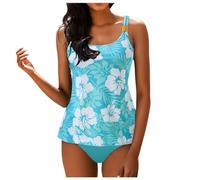 Generisch Tankini Damen große größen 50 f Tankini Oberteil Damen einzeln große größen Bikini Set langes Hemd Bikini mädchen 152 bademode