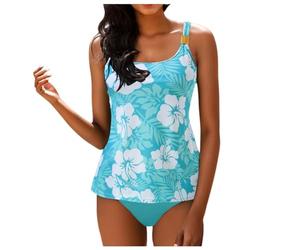 Generisch Tankini Damen große größen 50 f Tankini Oberteil Damen einzeln große größen Bikini Set langes Hemd Bikini mädchen 152 bademode