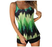 Generisch Tankini mit bügel Tankini große größen Push up große größen Sport Bikini Damen Glitzer Kleid Damen sexy Tanga schwarz Weiss bauchweg Push up