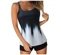 Generisch Tankini Oberteil Damen einzeln mit bügeln Tankini Oberteil Damen einzeln bauchweg große größen sportbikini Sommerkleider für Frauen ab 50 Slip bauchweg große