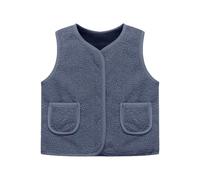 Generisch Teddy Fleece Weste Kinder Mädchen Fleeceweste Ärmellose Warm Fleecejacke Jungen Baby Winter Bequeme Teddyweste Plüschjacke Kind Lässige Weich Teddyfleece Westen Kinderwesten für 1-14 Jahre