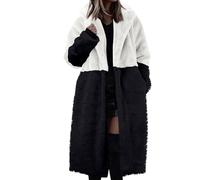 Generisch Teddyjacke Damen Winterjacke Damen Elegante Parka Robuste Und Warme Teddymantel Mäntel Wintermantel Für Kühle Abende Strapazierfähig Wollmantel Weiß 5XL