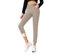 Generisch Thermo Leggings Damen Winter Fleece Jogginghose Warm Wanderhose Sporthose Trainingshose Thermohosen Verdickte Plüsch Winterhose Meine Bestellungen Anzeigen(4-Light Gray,M)