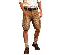 Generisch Trachten Lederhose Herren Kurz Mit Gürtel Oktoberfest Lederhose Trachtenlederhosen Für Herren Trachtenhose Echtleder Bedruckt Für Volksfest Bierfest
