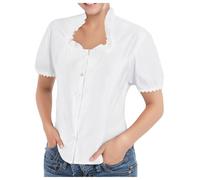 Generisch Trachtenbluse Damen Rot Weiss Kariert Trachten Bluse Kurzarm Trachtenmode Trachtenblusen Oktoberfest Kostüm Dirndl Bluse Traditionelle Blusen Moderen Bayerische Trachtenshirt Dirndlbluse