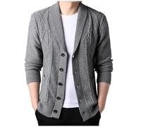 Generisch Trachtenjacke Herren Oktoberfest Jacke Trachtenanzug Trachtenjanker Modern Tracht Trachten Strickjacke Janker Kleidung Hemden Strick Trachtenstrickjacke Sweatjacke (Green, XXL)