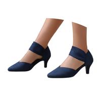 Generisch Trachtenschuhe Damen, Trachtenschuhe Damen High Heels Riemchenpumps Trachten Dirndl Schuhe Slingback Hochzeitsschuhe Pumps Mary Jane Shoes Elegant Absatzschuhe Tanzschuhe, Blue, 34