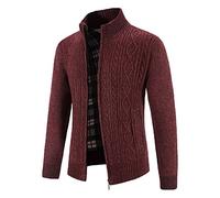 Generisch Trachtenweste Herren Oktoberfest Herren Outfit Trachtenjacke Strickjacke Strickjacken Langarm Sportlich Trachtenjanker Leicht Modern Cardigan Trachten Freizeitjacke M-4XL