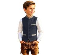 Generisch Trachtenweste Kinder Weste Jungen - Streifenmuster Weste Festliche Tanktop Jacke Drunterziehen FüR Tracht Oktoberfest Volksfest Und Traditionelle Outfits
