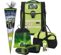 Generisch Traktor Greentrac Ergo Primero McLight Schulranzen-Set (McNeill Set 7 TLG., grün)
