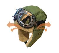 Generisch Trapper Hat | Warm Headwear with Ear Flaps Goggles Winter Windproof Sports for Women Men Camping Motorcycling Cycling Snow Sport Climbing Outdoor Fishing