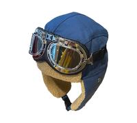 Generisch Trapper Hat | Warm Headwear with Ear Flaps Goggles Winter Windproof Sports for Women Men Camping Motorcycling Cycling Snow Sport Climbing Outdoor Fishing