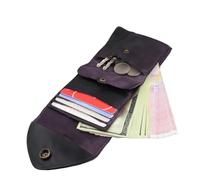 Generisch Trifold Secure Men Wallet, Multi Pocket Storage Organizer, Compact Size Card Holder with Slots, Anti Theft Pu Leather Money Purse, Minimal Fold Design Style, Travel Hiking Usage Pack