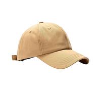 Generisch Trucker Cap Blau Gelb lässige Sonnenschutz-Baseballmützen, Mützen Camp Cap (Khaki, One Size)