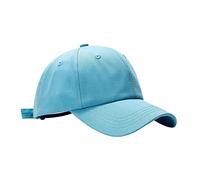 Generisch Trucker Cap Blau Gelb lässige Sonnenschutz-Baseballmützen, Mützen Camp Cap (Light Blue, One Size)