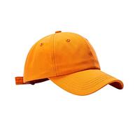 Generisch Trucker Cap Blau Gelb lässige Sonnenschutz-Baseballmützen, Mützen Camp Cap (Orange, One Size)