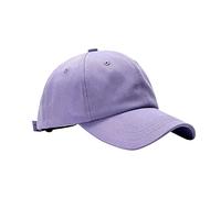 Generisch Trucker Cap Blau Gelb lässige Sonnenschutz-Baseballmützen, Mützen Camp Cap (Purple, One Size)