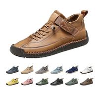 Generisch Turnschuhe Damen Bequem Sneakers Flache Sohle Orthopädisch Breite Füße Walkingschuhe Leder Leicht Wanderschuhe Zum Schnüren Sport- & Outdoorschuhe Slipper Retro Bequeme Schuhe Sommer