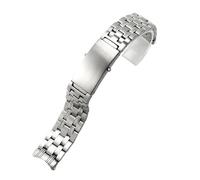 Generisch Uhrenzubehörarmband, kompatibel mit Omega, Seamaster 300, Ocean Universe 600, Observatory, massives Edelstahlarmband 316L, 18 mm, 20(9 bead silver,22mm)