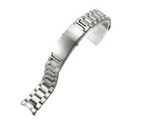 Generisch Uhrenzubehörarmband, kompatibel mit Omega, Seamaster 300, Ocean Universe 600, Observatory, massives Edelstahlarmband 316L, 18 mm, 20(5 bead silver,22mm)