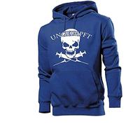 Generisch Ungeimpft Skull Männer Hoodie Sweatshirt Royalblau L