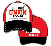Generisch Unisex-Fan-Cap ''Offizieller Union Fan'' - Nicht therapierbar, einfach glücklich - Einheitsgröße Fußball Mannschaft Verein Größenverstellbar Klettverschluss Baseball Spaßcappie Mütze Hut