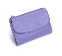 Generisch Unisex Pebble Real Leather RFID Wallet, Unisex Pebble Leather Wallet, Zipper Wallets for Men, Short GenuineLeathers Purse for Coins and Cards, Small Compact Bifold Pocket Purse (One-5)