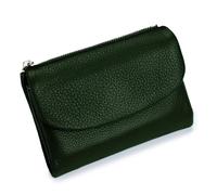 Generisch Unisex Pebble Real Leather RFID Wallet, Unisex Pebble Leather Wallet, Zipper Wallets for Men, Short GenuineLeathers Purse for Coins and Cards, Small Compact Bifold Pocket Purse (One-26)