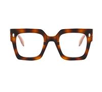 generisch Unisex-Sommer-Persönlichkeits-Quadrat-Retro-Sonnenbrille mit weitem Bein, mehrfarbig Blaufilter Brillen (Khaki, One Size)