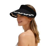 Generisch Visor Cap Damen, Visor Cap Damen UPF 50+ Leicht UV Schutz Sonnenhut Mit Sonnenblende Einstellbar Kappe Radfahren Baseball Sonnenschutz Kopf Sonnencap Lauf Strand Sonnenkappe Sport Tennis