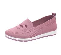 Generisch Walking Schuhe Damen Leicht Damenschuhe Slip On Sneakers Vermascht Bequeme Sportschuhe ohne Schnürung Mesh Stoffschuhe Atmungsaktive Freizeitschuhe Sommerschuhe mit Rutschfester Sohle