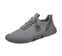 Generisch Wanderschuhe Herren Low Top Atmungsaktive Freizeitschuhe rutschfest Schnürschuhe Flach Canvas Sneaker Leichte Laufschuhe Herrenschuhe Walkingschuhe Freizeit Sportschuhe
